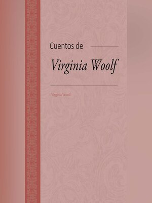 cover image of Cuentos de Virginia Woolf